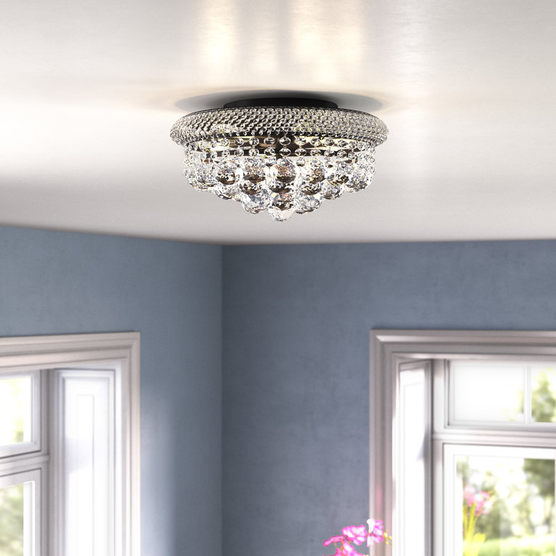 Hallsburg Flush Mount, Royal Cut, Black