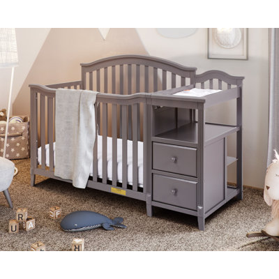 Kali 4-in-1 Convertible Crib and Changer with Toddler Guardrail