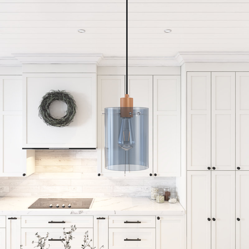 Luminaire suspendu cylindrique à 1 lumière Nahant