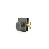 Siena Knob with Century Trim Bed and Bath Lock