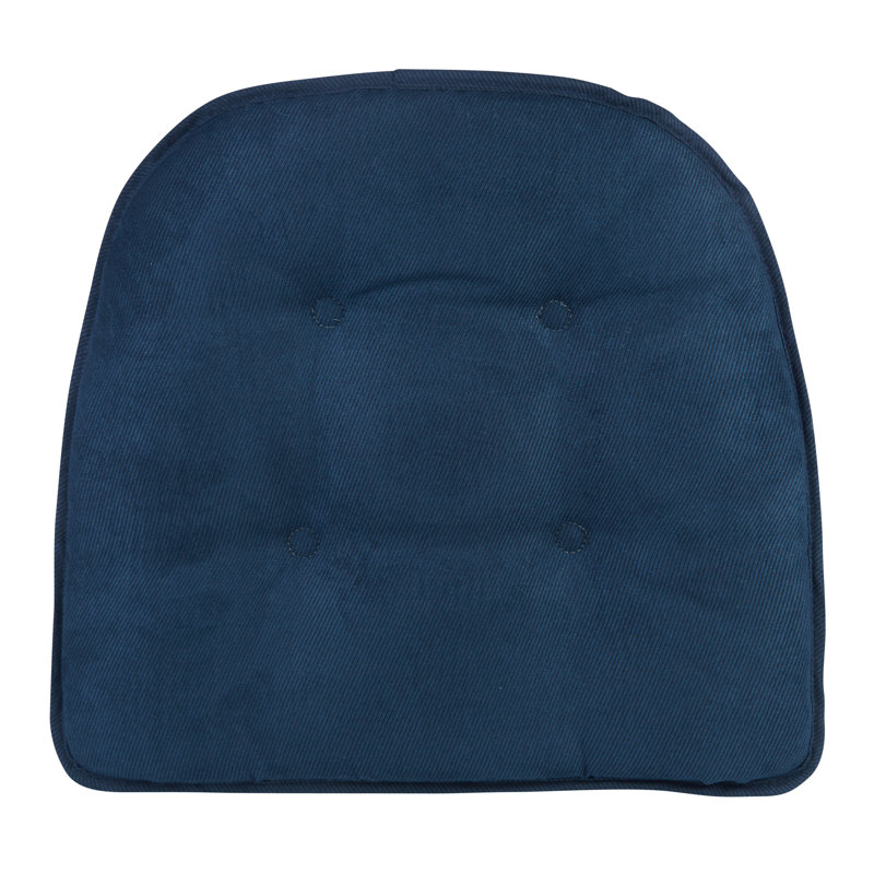Non-Slip Dining Room And Kitchen Seat Cushions, 16 X 15 X 2 Inches, Marine Blue