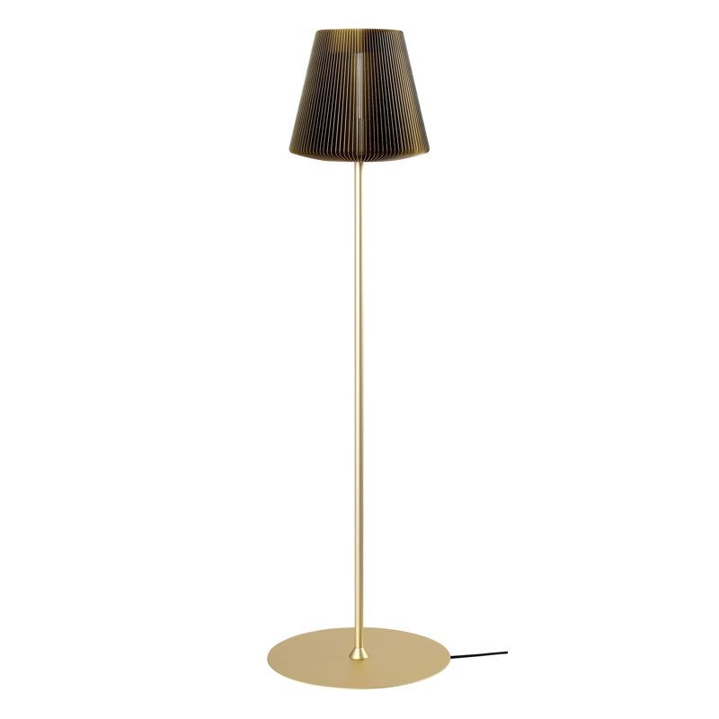 Lampe sur pied Bramah - or pâle, Or, Or pâle