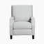 Fauteuil inclinable transitionnel en chenille de 30 po avec garniture cloutée et mouvement par pression Dutes Dutes