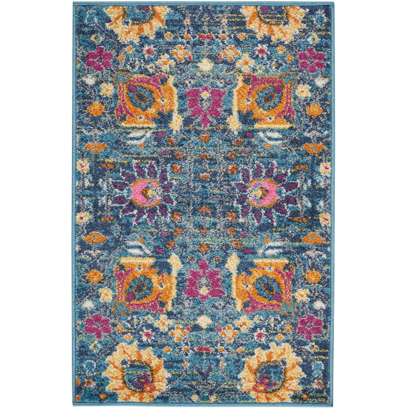 Floral Indoor Rug, Rectangle 22" x 34"