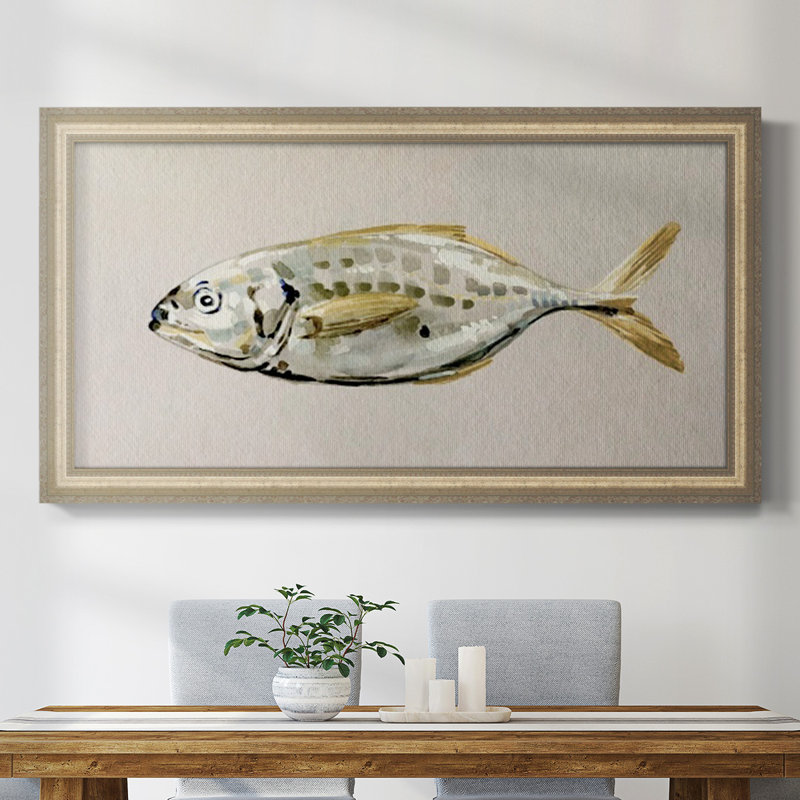 " Fresh Fish Study II " Painting Print, 25" H x 45" W x 1" D
