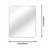 30 "X36" Rectangular Bathroom Wall Mirror-911296563