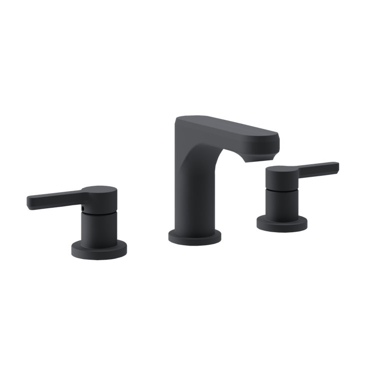 Solarity Two Handle Widespread Bathroom Sink Faucet With Push Pop Drain
