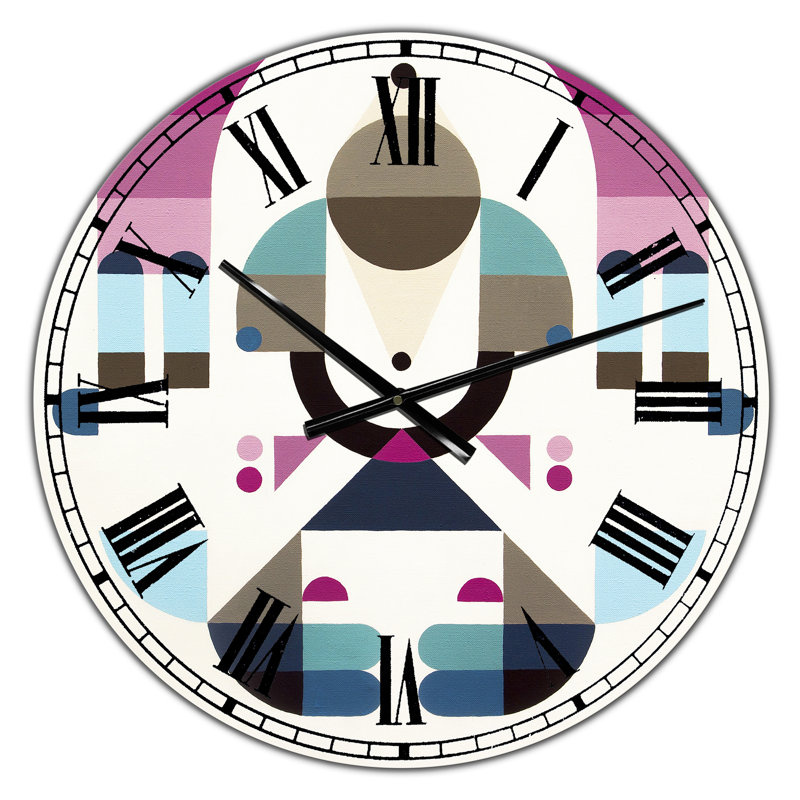 Horloge murale surdimensionnée Rainbow Island, Surdimensionné