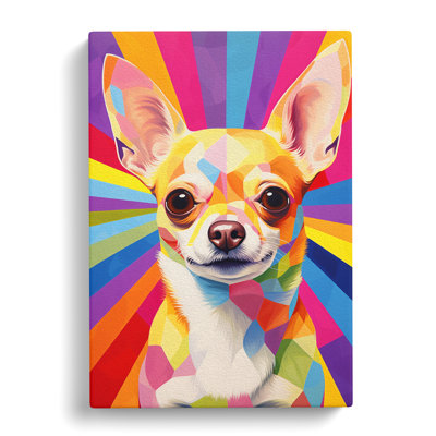 Chihuahua Colour Field - Print on Canvas