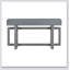 Console élégante avec trois tiroirs, table d'entrée très longue pour les espaces modernes et traditionnels