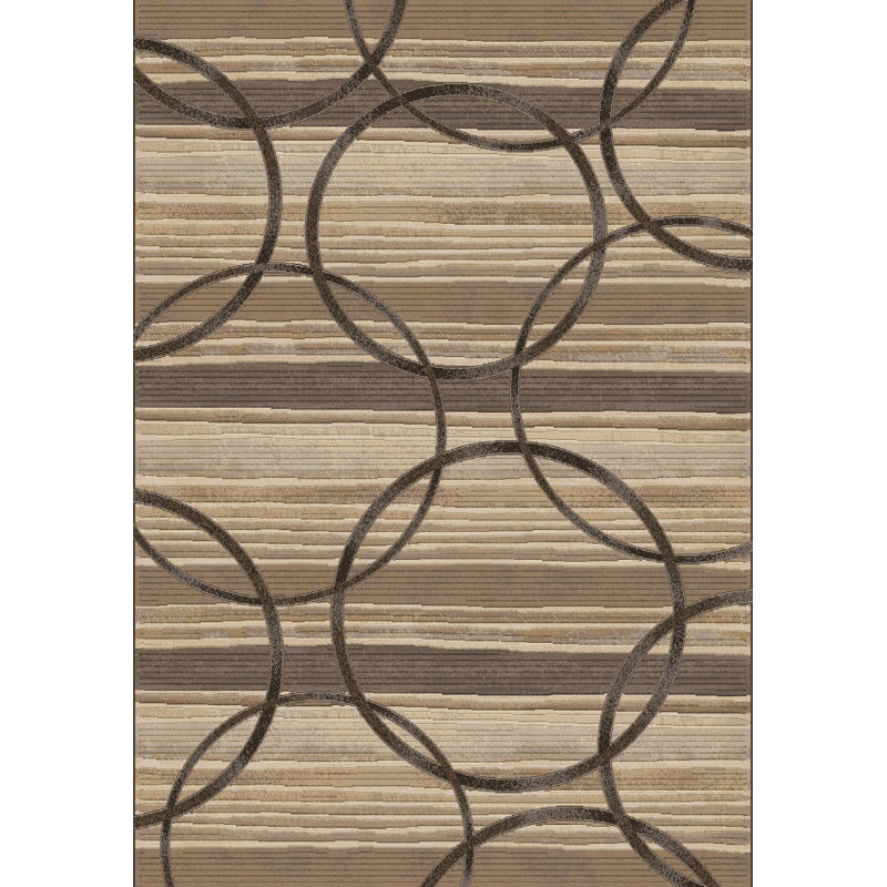 Tapis argenté / brun Snelson