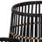 S/3 BAMBOO FOOTED PLANTERS 17/14/10", BLACK