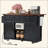53.7" Farmhouse Kitchen Island With Power Outlet, 2 Sliding Barn Door Kitchen Storage Island With Drop Leaf, Spice Rack Rolling Kitchen Cart On Wheels, For Home, Kitchen And Dining Room-478070167