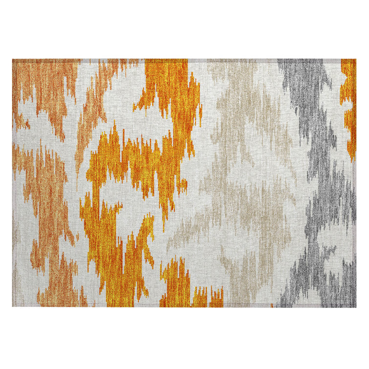Ceajay Washable Geometric Indoor / Outdoor Rug