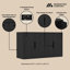 Buffet noir 60 "Rivington-453785370
