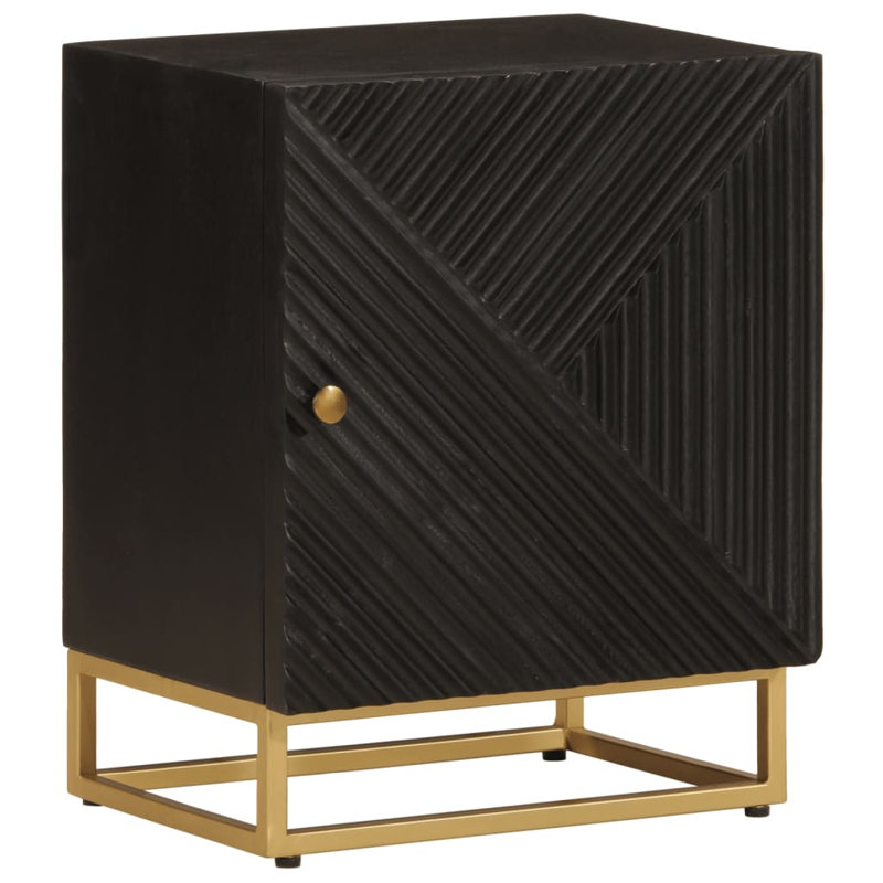 Ashika 40cm W Iron Bedside Table