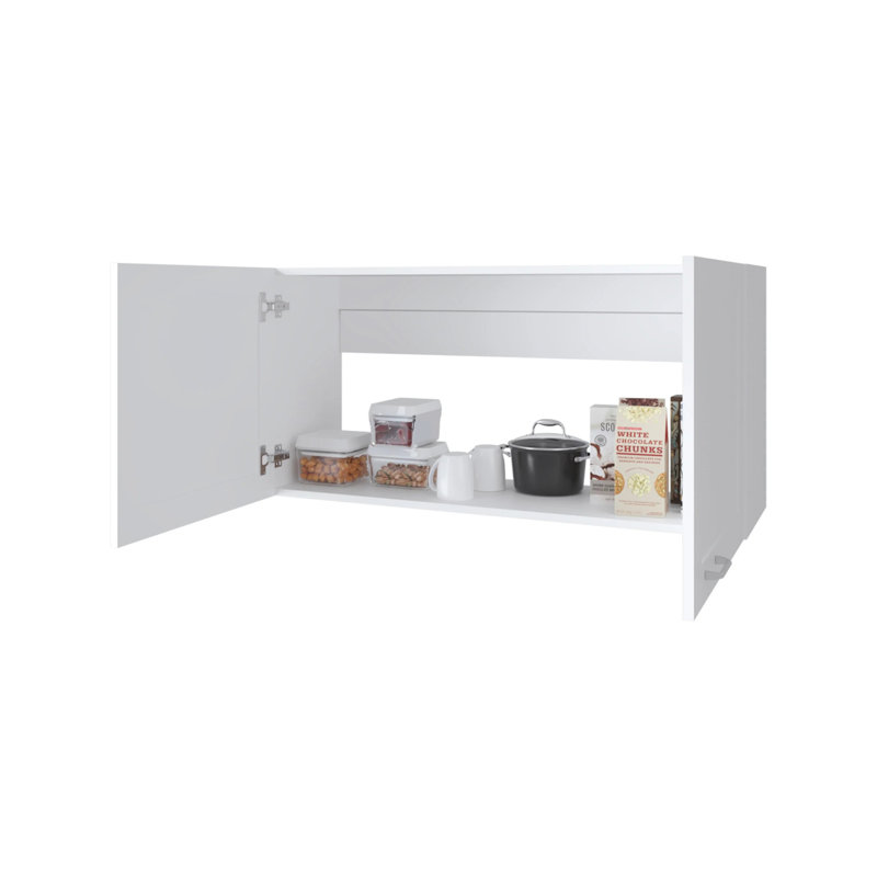 Kitchen Wall Cabinet With 2 Doors, White