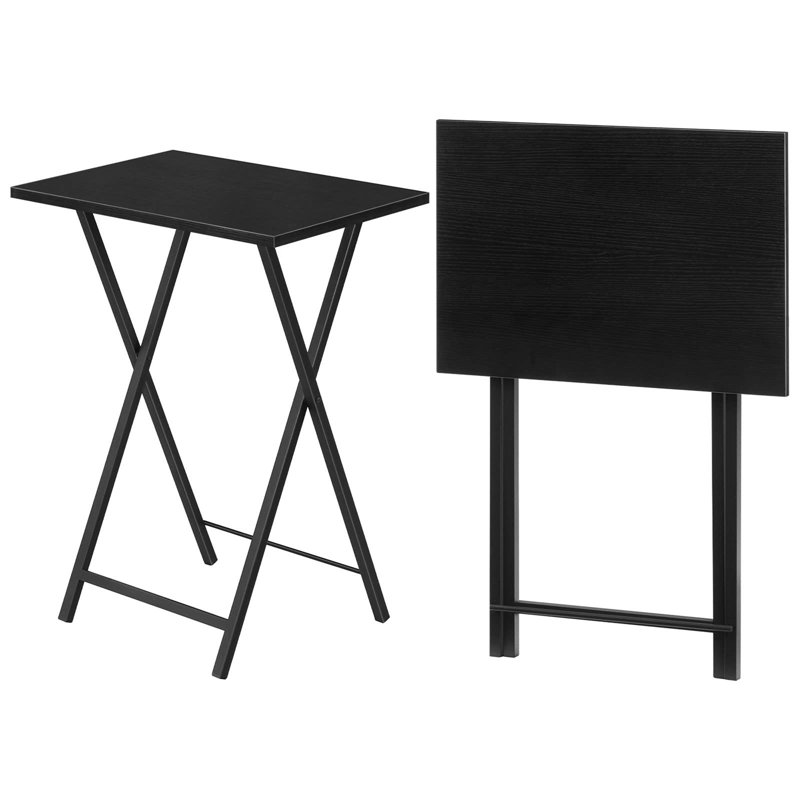 Klose Cross Legs End Table, Black