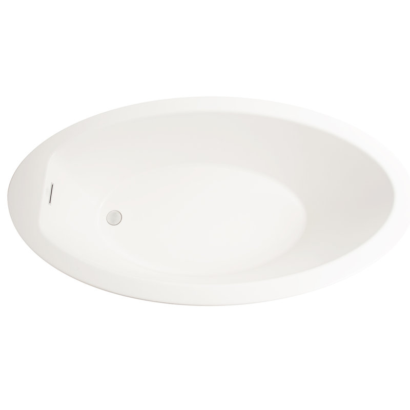 Studio Aubry 60" x 32" Freestanding Air Acrylic Bathtub, Polished Chrome