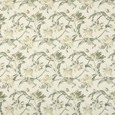 Russian Tulip Linen Blend Fabric
