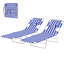 Chaises longues de jardin pliantes