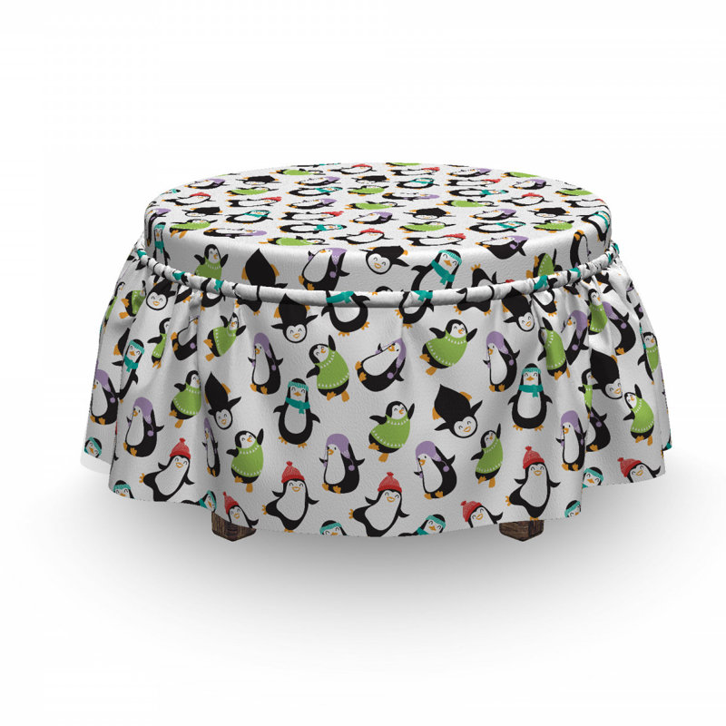 Housse pour repose-pieds happy animaux amusants