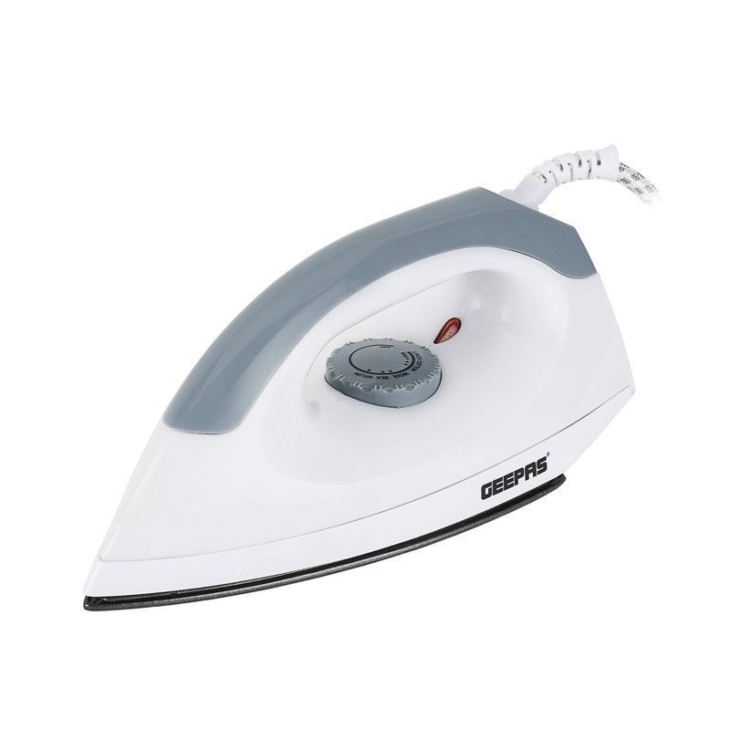GEEPAS Dry Iron Clothes Lightweight Electric Press, 1200W - White, Blue