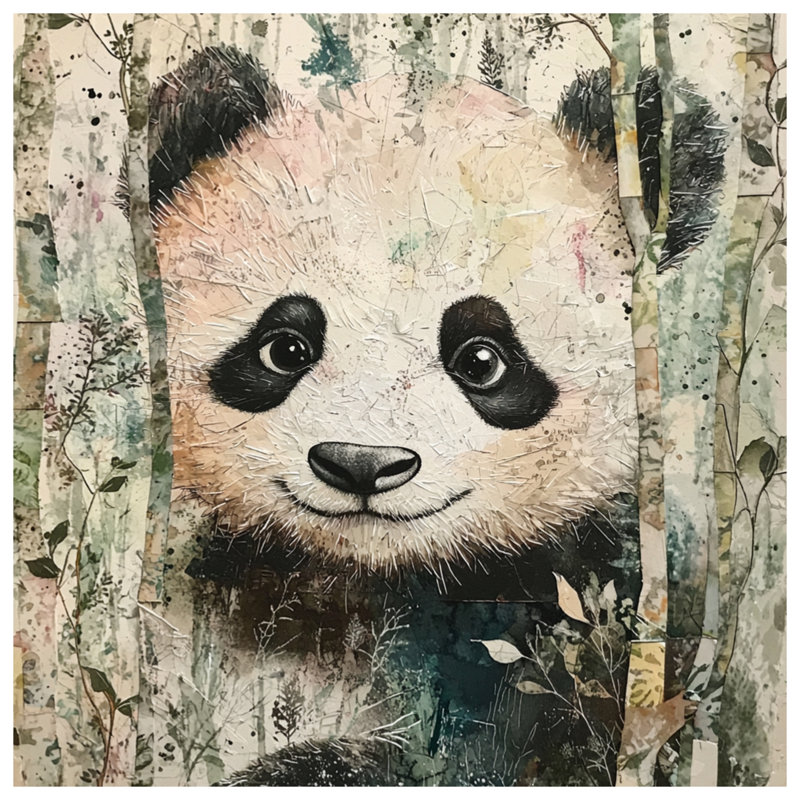 Tapis de bain Panda In Bamboo Forest, L 24 po x L 17 po