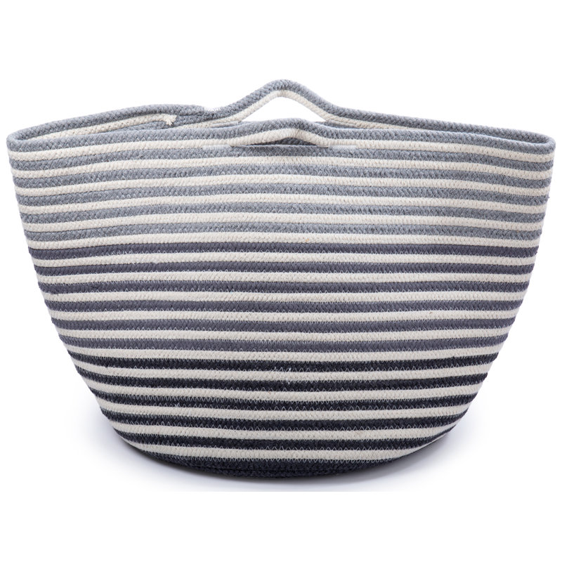 Panier en coton, Gris