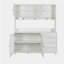 Grande armoire huche de cuisine l 63 po, armoire de rangement autoportante avec 4 portes, 4 tiroirs et tablette à micro-ondes-1528577970