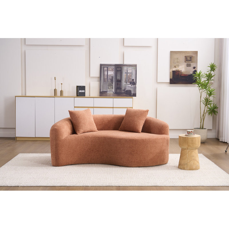 Canapé modulaire S / Curve S-Curved, Corail