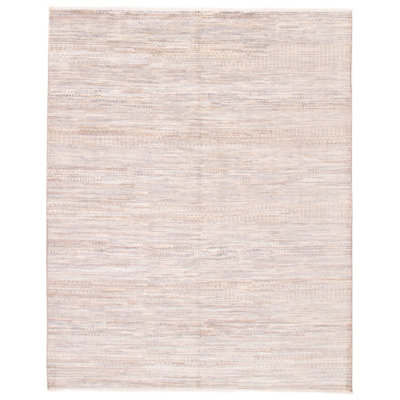 Tavarese One-of-a-Kind 8'1" X 9'10" New Age Wool Area Rug in Taupe