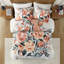 Ensemble de housse de couette en coton à motif floral 3 pièces très grand et très grand avec des taies décoratives très douces et confortables pour les chambres modernes