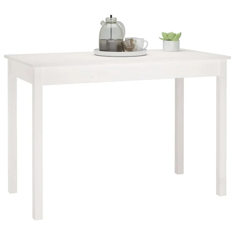 Layana Dining Table, White, H75 x L110 x W55cm