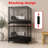 24-Inch Easy-Clean Rabbit Cage with Tray – Durable, Stackable, and Comfortable Home for Small Pets - Black-1939543198