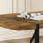 Rustic Industrial Rectangular Wood Dining Table For 4-6 Person, Thick Engineered Wood color Tabletop and Black Metal Legs,Desk For Kitchen Dining Living Room