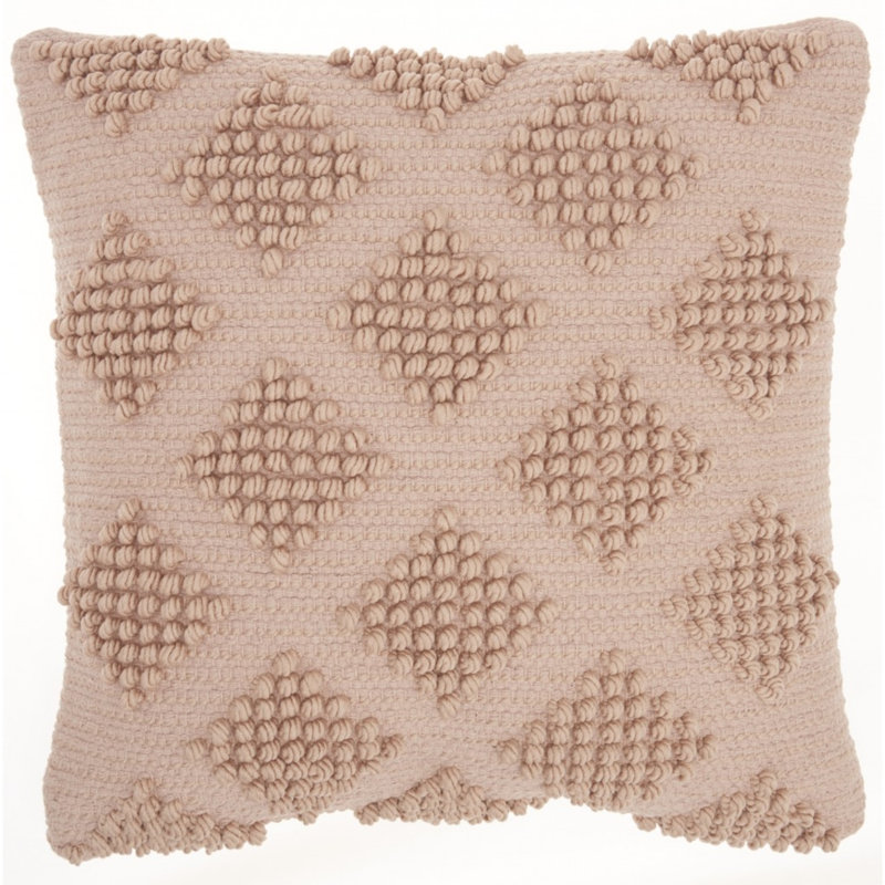  Housse de coussin carré et insert, Rosé