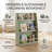 3-Tier Kids Bookshelf For Toddler Kid Bookcase, Storage Book Rack, Green-207730465