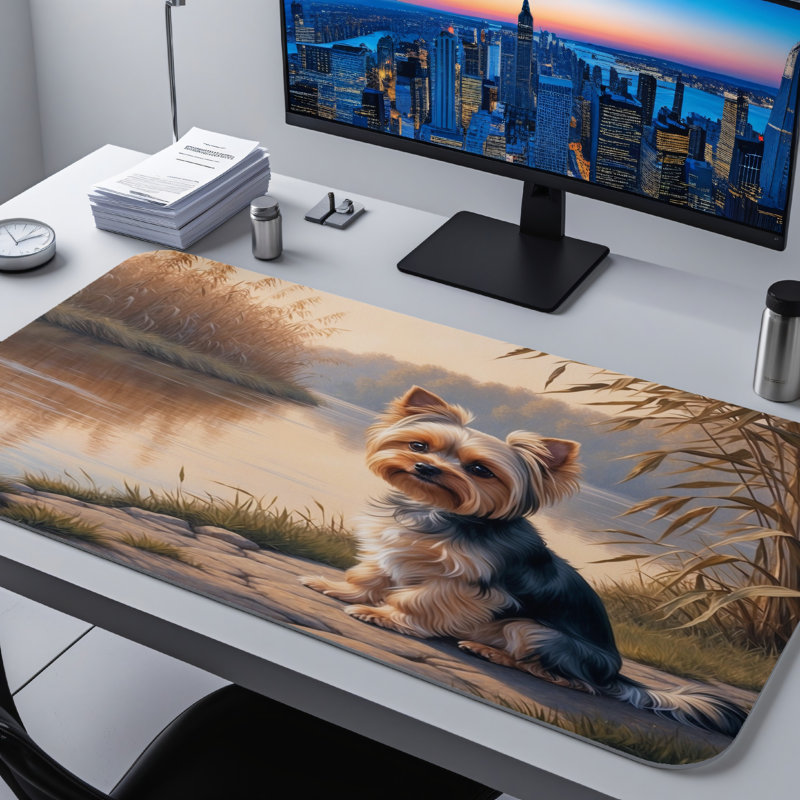 Polyester Desk Pad, 31.5x15.5