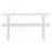 Wood Console Table with  Open Shelf,  Marble-Effect Top-1453518450
