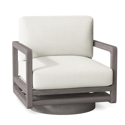 Tanah Outdoor Teak Swivel Lounge Chair
