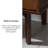 Solid Wood Groove Handle 2-Drawer Nightstand-1975598145