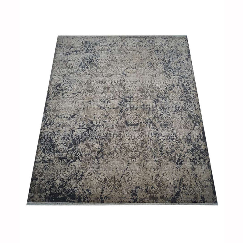 Hand Knotted Premium Quality Oriental Multicolor Silk & Wool Rectangle Indoor Area Rugs, Rectangle 9' x 12'