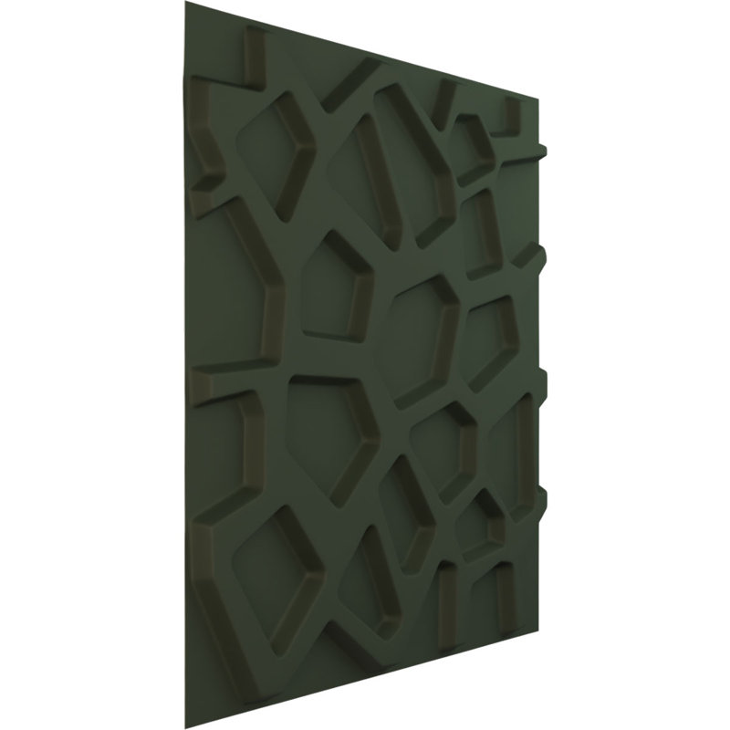 Dublin EnduraWall Decorative 3D Wall Panel, UltraCover Satin Hunt Club Green