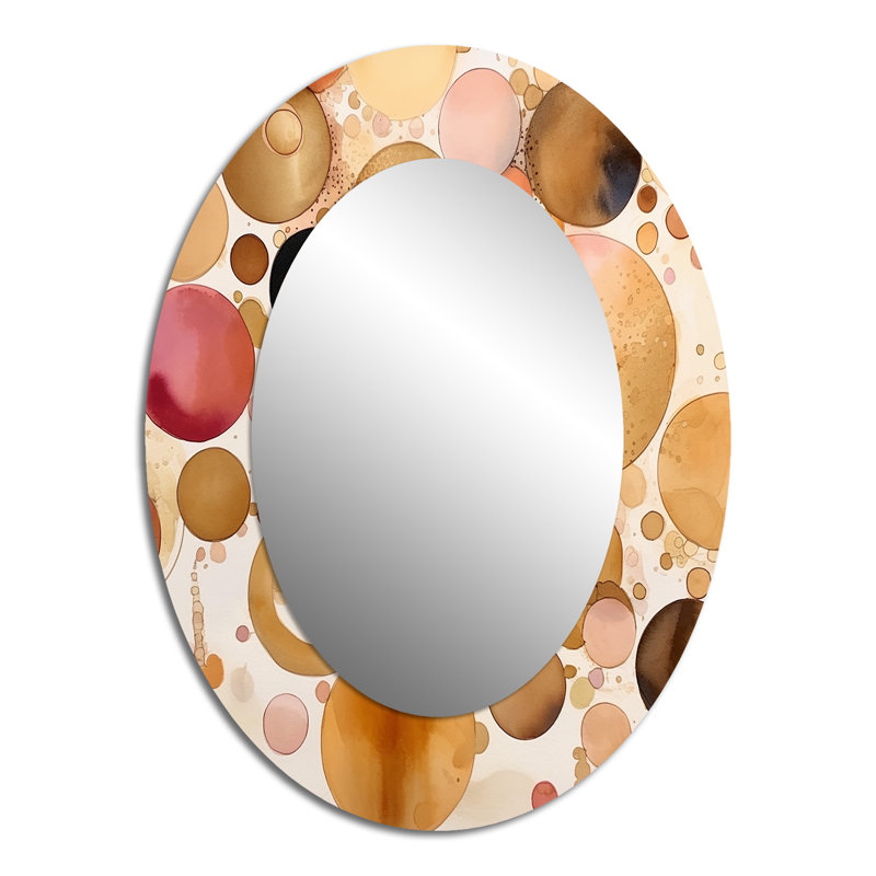 Décoration murale miroir ovale «Afprès Dreams Boho Chic», 40 po x 30 po