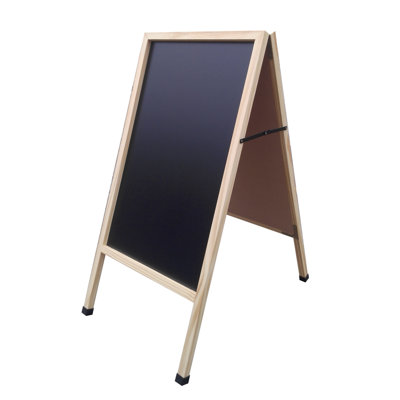 A Frame Double Sided Black Chalkboard Dry Wet Erase 10235 Black