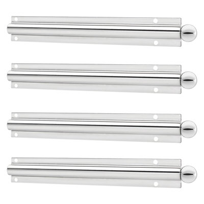 Rev-A-Shelf 6 Inch Metal Closet Valet Clothes Rod, Chrome, CVL-12-CR (4 Pack)
