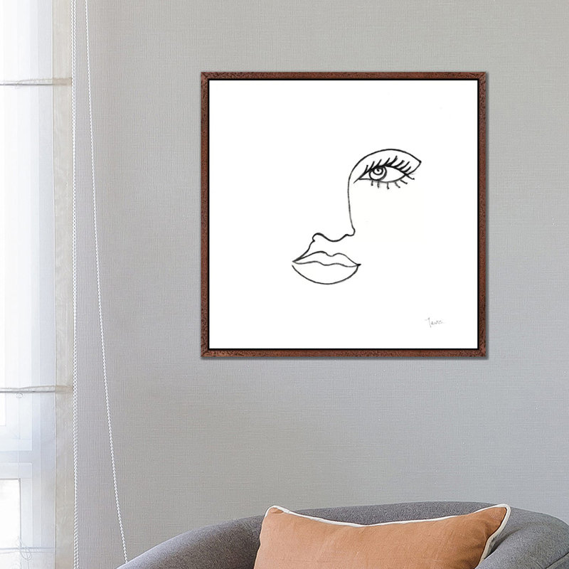 Vogue Look I by Tava Studios - Floater Frame Gallery-Wrapped Canvas Giclée on Canvas, 66.04 cm H x 66.04 cm W, Brown