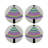 Christmas Tree Brights Beaded Smooth Tabletop Set