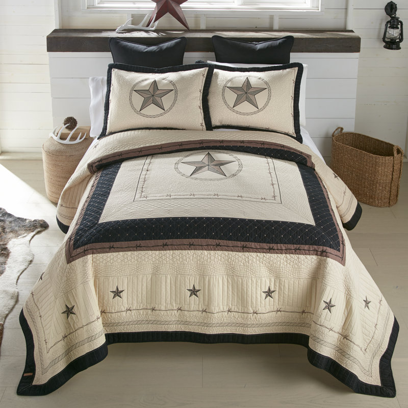Courtepointe simple en coton TEXAS PRIDE, Courtepointe de grande taille